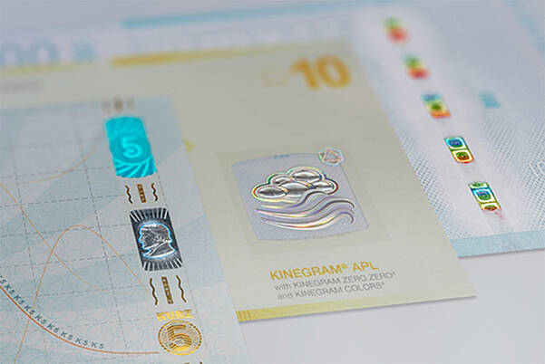 Sichtfenster, Sicherheitsfaden, Guillochen & Co helfen bei der Authentizitätsprüfung Ihrer Banknoten Banknoten mit eingebetteten KINEGRAM®-Sicherheitsmerkmalen