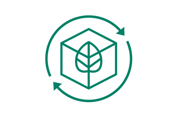 Unser Beitrag: trockene Applikationsprozesse & recycelbare Veredelungen Logo: Cepi 4evergreen