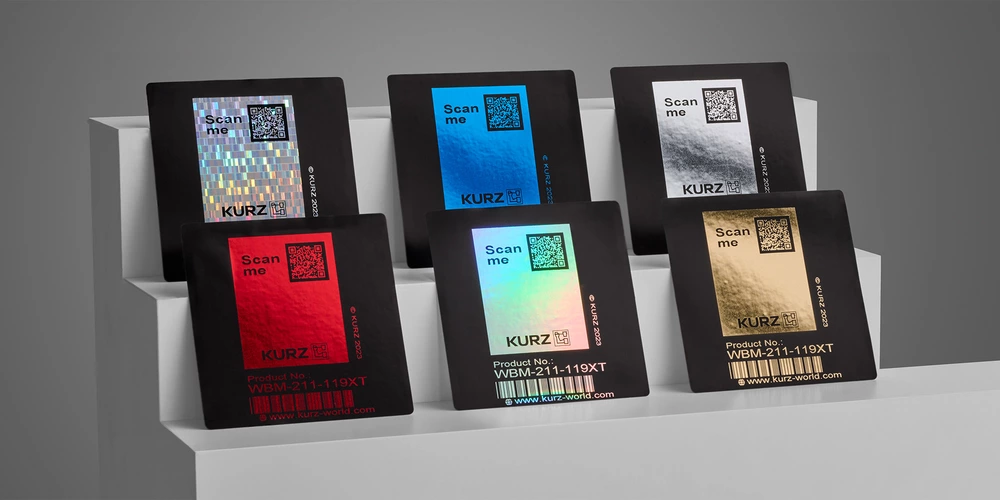 Effektvolles Barcode-Printing für Produktetiketten: KURZ TTR